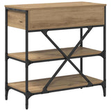 Console Table with Drawer Brown 75 x 34.5 x 75 cm Wood 871313