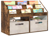 Kids Bookshelf Smoked Oak 72.5 x 29.5 x 69 cm Engineered Wood 892384