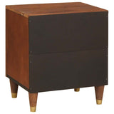 Bedside Cabinet Brown 40 x 33.5 x 46 cm Solid Acacia wood 4018876