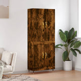 Highboard Smoked Oak 69.5x34x180 cm Engineered Wood 3195776