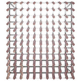 Wine Rack for 120 Bottles Brown Solid Wood Pine 340895