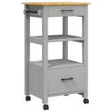 Kitchen Trolley MONZA 48x40x88.5 cm Solid Wood Pine 376083