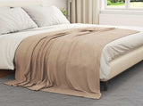 Throw Blankets 6 pcs Camel 200 x 150 cm Fleece 42017050