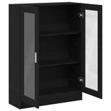 Book Cabinet Black Oak 82.5x30.5x115 cm Engineered Wood 862021