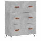 Highboard Concrete Grey 69.5x34x180 cm Engineered Wood 3195823