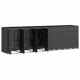 Wheelie Bin Storage for 6 Bins Anthracite 408 x 77.5 x 121.5 cm 3394747