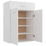 801071 Shoe Cabinet White 60x35x84 cm Engineered Wood