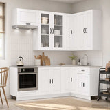Kitchen Unit PORTO 8 pcs White Engineered Wood 3438497