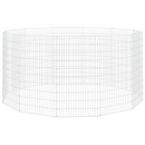 Free Range Animal Enclosure 12-Panel 54x100 cm Galvanised Iron 171584