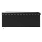 Manual Retractable Awning with Blind 3.5x2.5m Anthracite 3069279