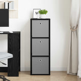Sideboard with Drawer Black Oak 35 x 32 x 99.5 cm 8000565