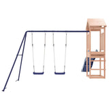 Outdoor Playset Natural wood, Blue Solid Douglas Fir wood Large 3155823