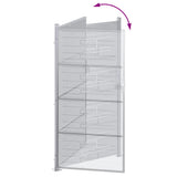 Garden Gate 85 x 174 cm Stainless Steel Silver Lockable 3402584