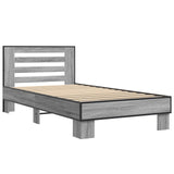 Bed Frame with Headboard Grey Sonoma 80 x 200 cm 8009104