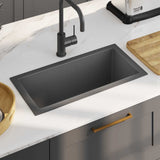 Handmade Kitchen Sink Black Stainless Steel 51505