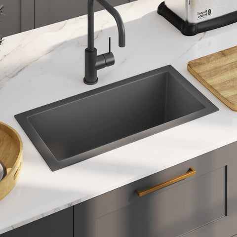Handmade Kitchen Sink Black Stainless Steel 51505