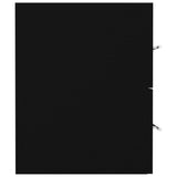 Sink Cabinet with Built-in Basin Black Engineered Wood 3099051