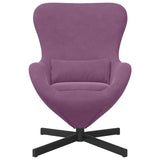 Egg Chair Purple 63 x 73 x 90 cm Velvet 42002767