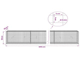 Gabion with 5 mm Wire and 5x5 cm Mesh 400x30x50 cm 3464138