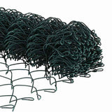 Chain Link Fence Green 10 x 1 m Steel 42004773
