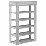 Shoe Rack Grey Sonoma 60x30x98 cm Engineered Wood 859928