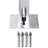 Garden Shower with Brown Base 220 cm Aluminium 3070791