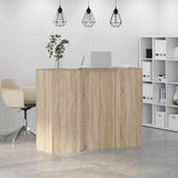 Reception Desk Sonoma Oak 135x50x103.5 cm Engineered Wood 3324189