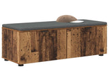 Hall Bench Old Wood 100 x 38 x 46 cm Engineered Wood and Fabric 891494
