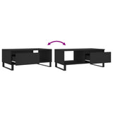 Coffee Table Black 90x50x36.5 cm Engineered Wood 830573