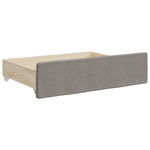 ZNTS Bed Drawers 2 pcs Taupe Engineered Wood and Fabric 833913