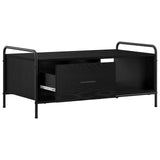 Coffee Table Black Oak 90 x 49 x 41 cm Engineered Wood 8013578