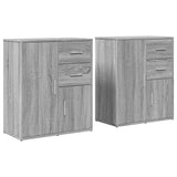 Sideboards 2 pcs Grey Sonoma 60x31x70 cm Engineered Wood 3276565