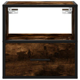 Wall-mounted Bedside Cabinets 2 pcs Smoked Oak 40x31x39.5 cm 848739