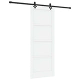 Sliding Door ORKDAL 83 x 211 cm Engineered Wood White and Black 3450211