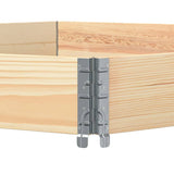 Raised Bed Hexagon 160x160 cm Solid Wood Pine 4010317