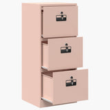 File Cabinet Pink 45.5 x 42 x 106.5 cm Cold-Rolled Steel 891617