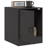 Bedside Cabinet Black 34.5x39x44 cm Steel 841607