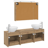 Bathroom Furniture Set 4 pcs Artisan Oak 3406942
