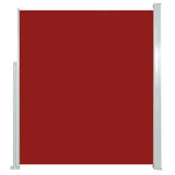 Patio Retractable Side Awning 160x500 cm Red 317925