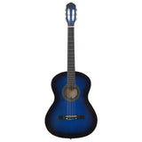 Classical Guitar for Beginner Blue 4/4 39" Basswood 70108