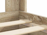 Bed Frame with Storage and Headboard Sonoma Oak 150 x 200 cm 3414455