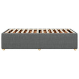 Bed Frame without Mattress Dark Grey Single Fabric 3285036