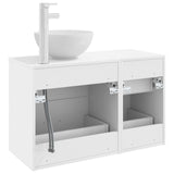 Bathroom Furniture Set 2 pcs White Engineered Wood 3403952