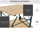Portable Folding Camping Picnic Trestle Beer Table and 2 Bench Set Wooden Garden Furniture Patio T3398P317710