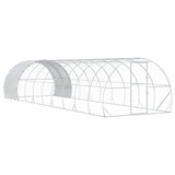 Chicken Coop Silver 1000 x 300 x 200 cm Galvanised Steel 3434699