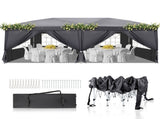 10'x20' Pop Up Canopy Tent, 210D Oxford Instant Folding Gazebo with 6 Removable Sidewalls & 4 44425821