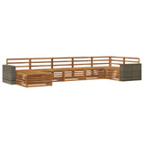 Outdoor Sofa Set 7 pcs Natural 3383637