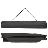 Folding Camping Bed Folding Manual Black Oxford fabric 42003193