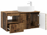 Bathroom Furniture Set 2 pcs Old Wood Engineered Wood 3404112