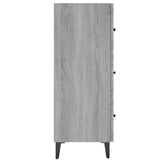 Sideboard Grey Sonoma 69.5x34x90 cm Engineered Wood 817349